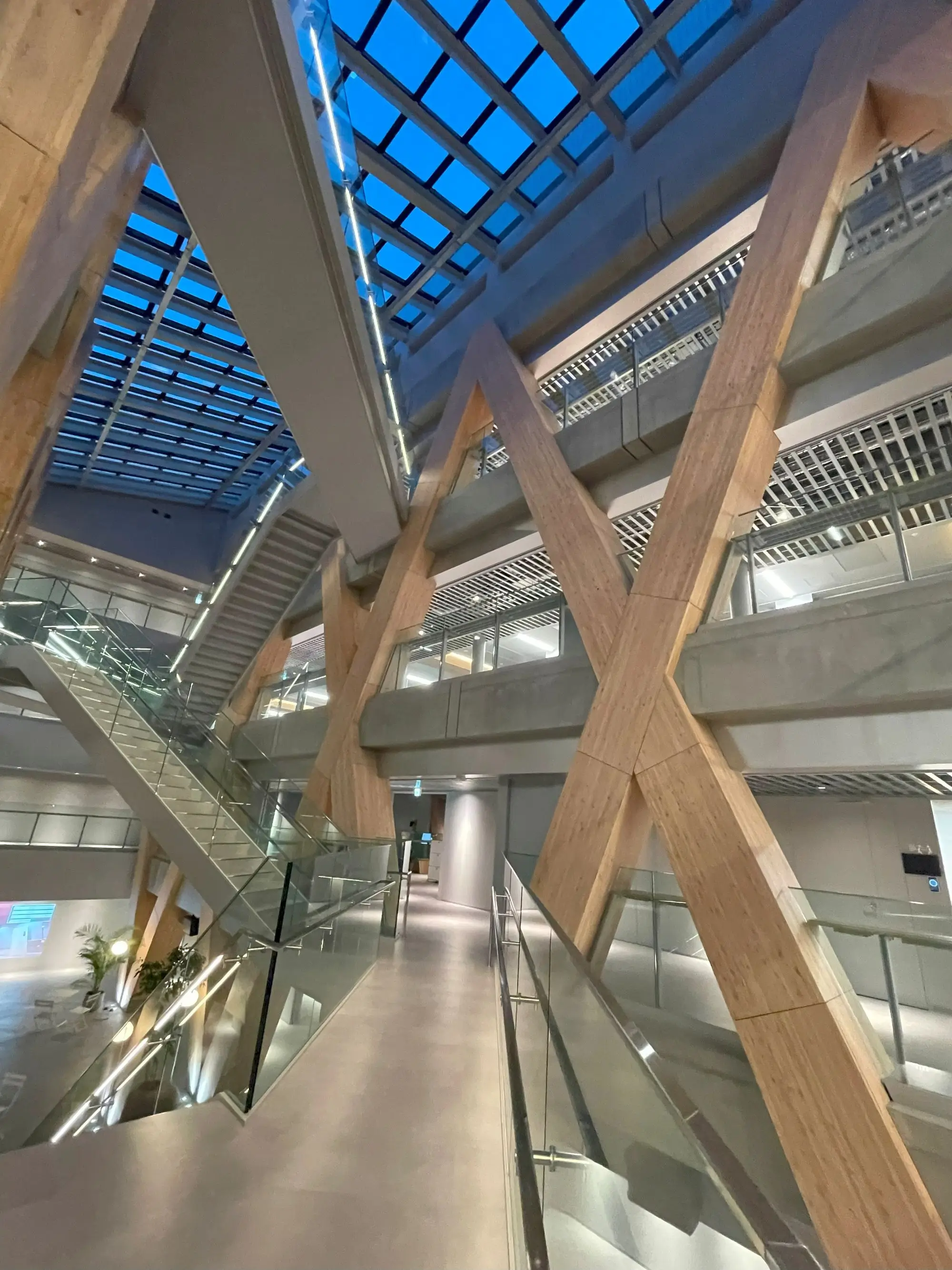 Structural material for an office building