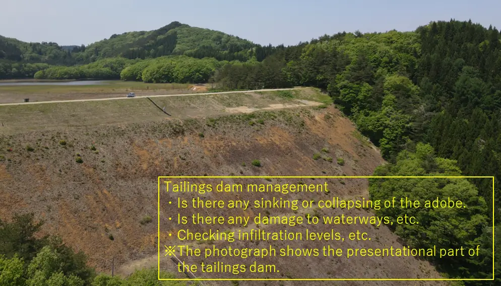 Example of tailings dam management (Osarizawa Mine)