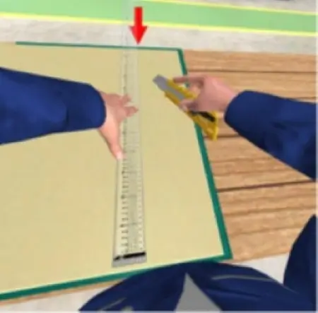 Accidents involving cutter incision wounds